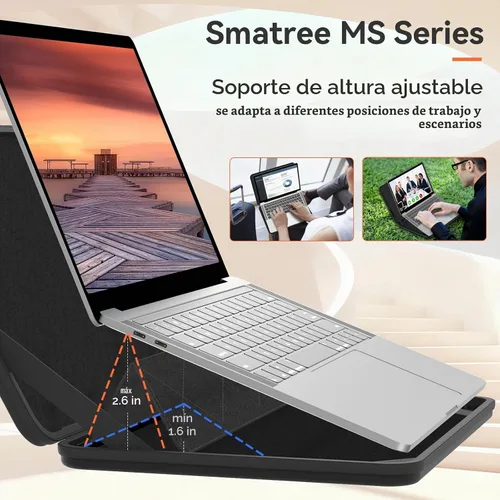 Vista 4 de Smatree MS82T Hard Protective 15.6inch Laptop Case para HP/Lenovo/DELL/ASUS Negro