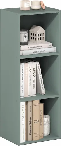 Vista 39 de Furinno PASIR - Estantería de libros de 2 niveles, estantería moderna de 9 x 12 x 21, estanterías abiertas para sala de estar, dormitorio, oficina