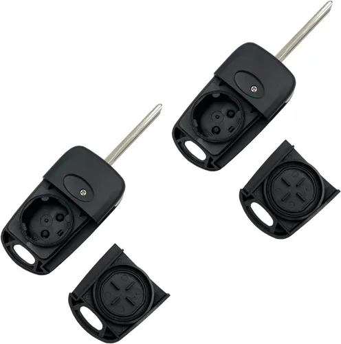 Vista 4 de Funda de repuesto plegable inteligente sin llave con control remoto para Kia Rio 2012-2014 2010-2013 Kia Soul 2012-2014 (2 piezas)
