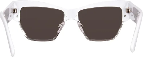 Vista 4 de Dolce & Gabbana Gafas de sol DG 4415 33126G Blanco Gris Claro Espejo Plata, Varios