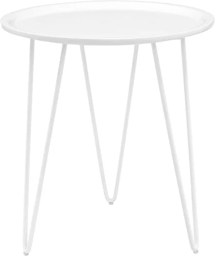Vista 6 de Modway Digress Mid-Century Mesa auxiliar redonda con patas en horquilla en negro