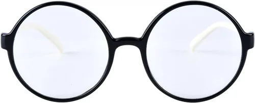Vista 7 de Anteojos con marco redondo retro y lente transparente de moda, de 2 pulgadas, de Agstum