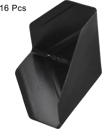Vista 3 de MECCANIXITY Protector de esquina PP plástico 3 "x 3" x 3" para cartón, cajas de embalaje negro paquete de 16