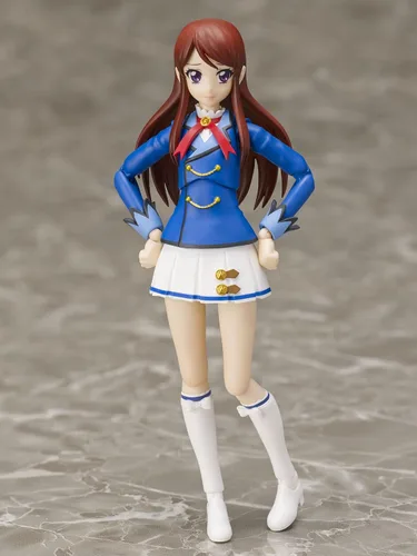 Vista 6 de Bandai Hobby S.H. Figuarts Ran Shibuki - Figura de acción "Aikatsu", versión de uniforme de invierno