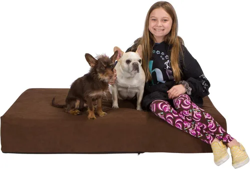 Vista 11 de Pet Support Systems Lucky Dog - Cama ortopédica de espuma viscoelástica de 7 pulgadas para perro, tamaño XXXL, azul