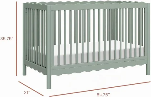 Vista 8 de Babyletto Swell - Kit de conversión de cuna 4 en 1 con cama para niños Savia Claro