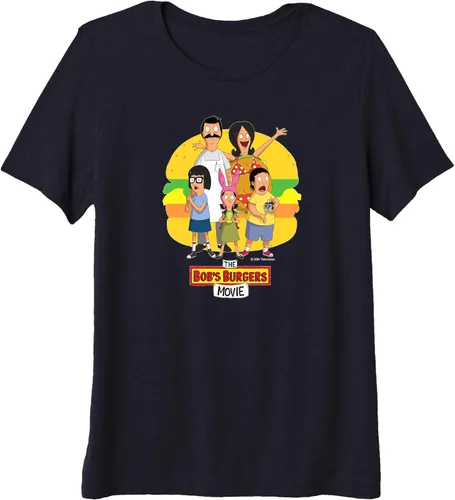Vista 3 de The Bob's Burgers Movie Logo - Camiseta premium, Negro, S