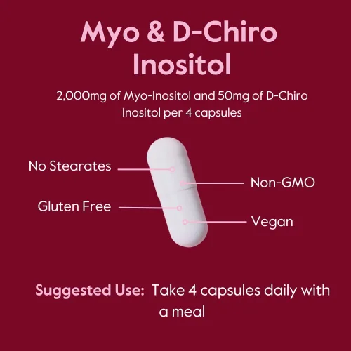 Vista 5 de BESTVITE Myo & D-Chiro Inositol (120 cápsulas vegetarianas) - Proporción 40:1 - Sin estearatos - Vegano - Sin OMG - Sin gluten