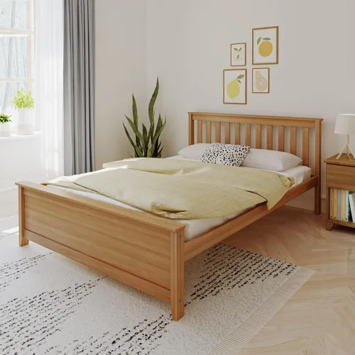 Vista 8 de Max & Lily - Cama Queen, marco de cama con cabecero para niños, listones, color arcilla.