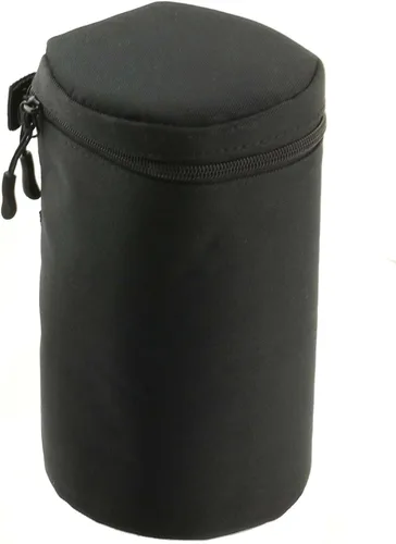 Vista 4 de Navitech Black Water Resistant Camera Lens Protective Case Pouch - Compatible with Samyang XP 50mm F1.2 Lens