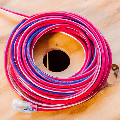 Vista 3 de Coleman Cable, cable de prolongación de calidad de contratista de 12/3 con final iluminado, fabricación estadounidense., Blanco, 2548USA1