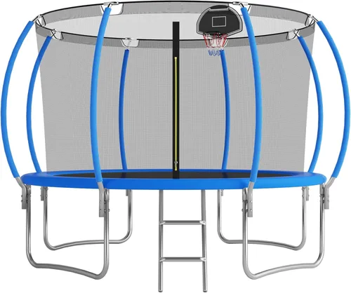 Vista 11 de Tranpoline - Tranpoline para exteriores de 16 pies, 14 pies, 12 pies, 10 pies, para niños y adultos, capacidad de peso de tranpoline de 300 a 1000