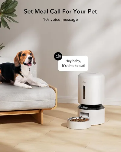 Vista 4 de PETLIBRO - Comedero automático para gatos, dispensador de comida para perros con preservación de frescura, comederos programables para mascotas