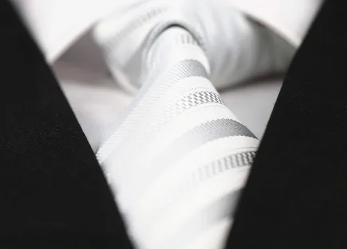 Vista 87 de Secdtie Corbata clásica de seda tejida jacquard a rayas para hombre