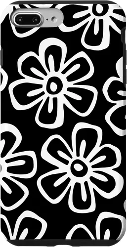 Vista 12 de Funda para iPhone 12 Mini con diseño de flores silvestres en blanco y negro