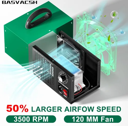 Vista 8 de Generador de Ozono 45,000mg/h, Desodorizante Industrial O3 para Áreas de 2500 Pies Cuadrados - Máquina de Ozono de Alta Capacidad, Ionizador