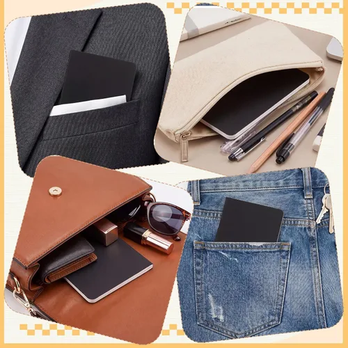 Vista 5 de BESARME 60 PCS Mini Notebooks Bulk, A6 Lined Pages, Black Cover Pocket Notebook, back to school supplies, compact journal for notes, planning