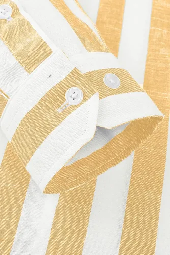 Vista 8 de JMIERR Camisas de vestir de algodón con botones y estilo casual para hombre