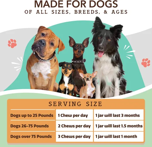 Vista 8 de Natural Dog Company Paquete de suplementos multivitamínicos y calmantes, nutrientes diarios y alivio de la ansiedad para perros, apoya la salud