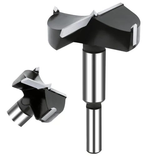 Vista 13 de Broca Forstner de carburo de 1/4 pulgada, broca Forstner con punta de carburo de 6 mm para madera dura, juego de sierras de perforación para madera