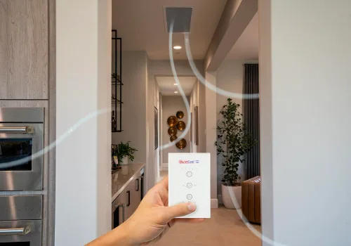 Vista 6 de Quietcool Kit de control inalámbrico para ventilador de toda la casa, no requiere cableado duro para interruptor de pared, capacidad de tres
