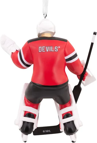 Vista 2 de Hallmark NHL New Jersey Devils Portero Ornamento de Navidad (0001OSL1882)