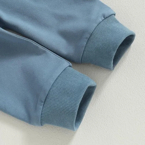 Vista 7 de Lesimsam Conjunto de sudadera de manga larga para bebé niño y niña, para otoño e invierno