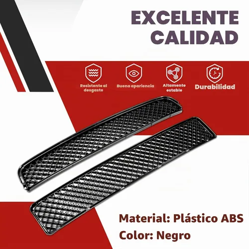 Vista 3 de HECASA Parrilla delantera superior e inferior compatible con Scion tC 2005-2010 Cubierta de parachoques de malla para capó de rejilla, color negro