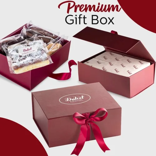 Vista 6 de Dulcet Gift Baskets Caja de regalo de la colección de chocolate definitiva rellena con brownie de dulce de leche, rugelah escamoso, pastel