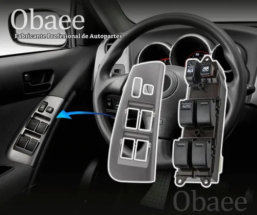 Vista 6 de Boteo de interruptor de ventana eléctrica Obaee y panel de interruptor de puerta, compatible con 2003 2004 2005 2006 2007 2008 Toyota Matrix