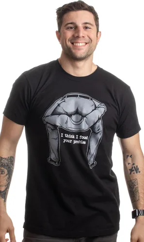 Vista 2 de I Found Your Problem - Camiseta divertida con texto en inglés I Found Your Problem