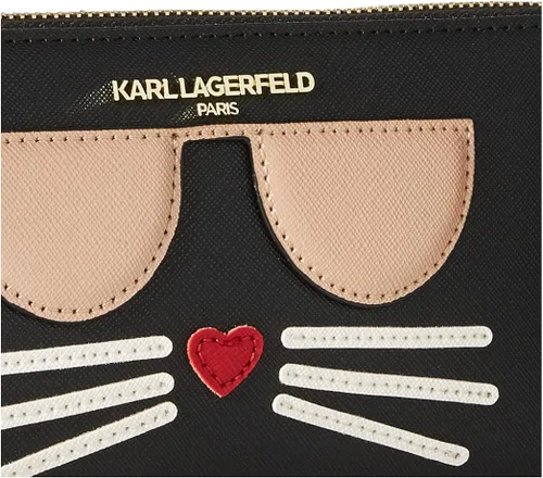 Vista 3 de Karl Lagerfeld Paris Hermine - Cartera continental con cremallera