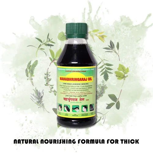 Vista 3 de Mahabhringraj - Aceite ayurvédico para el cabello, 2 botellas de 6.8 fl oz cada una