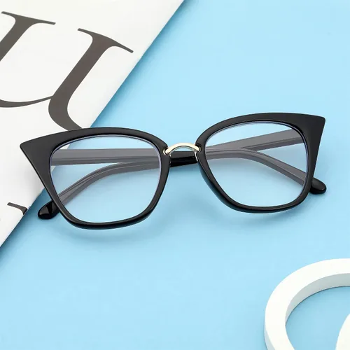 Vista 3 de FEISEDY Gafas de lectura de ojo de gato de gran tamaño para mujer, marco de moda, lectores B4072