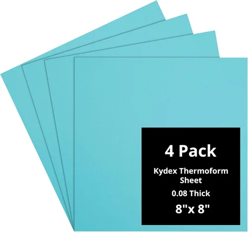 Vista 30 de Kydex Sheets - Solid Color DIY Kit for Crafting Holsters, Sheaths, and Mag Pouches - (8x8, 8x12, 12x12), Premium Thermoform Sheets - Thick, Durable