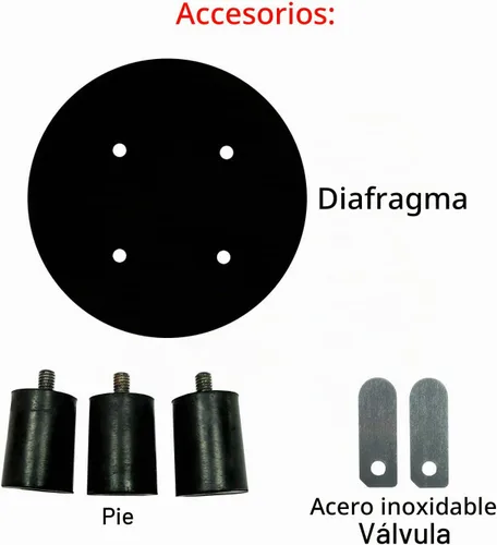 Vista 5 de Bomba de vacío de diafragma silenciosa sin aceite de la bomba de aire de 12V DC 35L/min