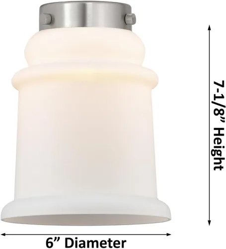 Vista 5 de Innovations 208-SN-G181-LED 2 luces vintage regulable LED accesorio de baño, níquel satinado cepillado