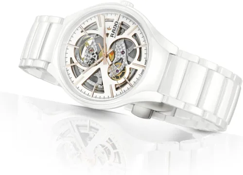Vista 2 de Rado Reloj automático suizo verdadero, Blanco