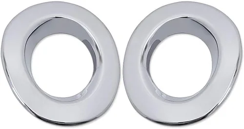 Vista 2 de 2 unids ABS cromo luz delantera niebla lámpara marco cubierta de ajuste decorativo reemplazo para Nissan marzo micra 2010-2012