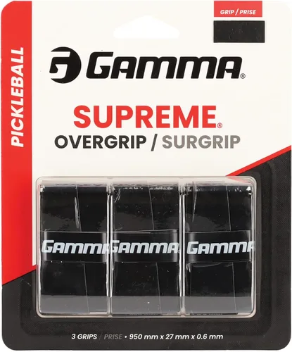 Vista 11 de Gamma Pickleball Supreme Overgrip, Easy to Apply Grip Tape for Pickleball Paddles, Badminton, Squash, Padel Racquets, Replacement Tacky Over Wrap