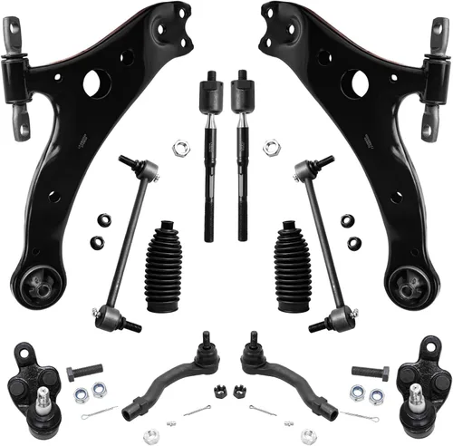 Vista 70 de Detroit Axle – 12 brazos de control superiores e inferiores delanteros con rótulas, barras de unión exteriores e interiores con topes, barras