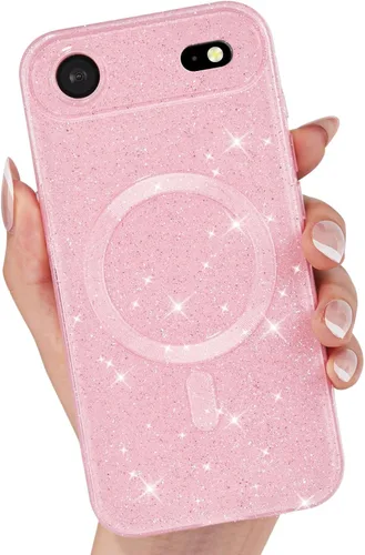 Vista 105 de LoeoeL Funda para iPhone 12 con Purpurina Compatible con Magsafe, Femenina Linda Brillante Magnética Mag Safe Bonita Funda para Teléfono