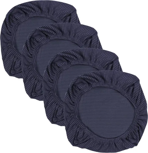 Vista 41 de Yikko - Fundas elásticas de jacquard con licra, con textura de grano de maíz, para sillas, aptas para oficina, comedor, bar, fundas para asientos