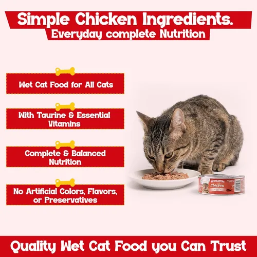 Vista 3 de Beefeaters Chicken Pate - Alimento húmedo para gatos, 3 onzas (paquete de 24 unidades), alimento húmedo para adultos con taurina, alimento húmedo