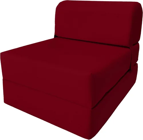 Vista 32 de D&D Futon Furniture. Silla plegable de espuma, sofá de estudio, colchón de espuma plegable para invitados (6 x 24 x 70 pulgadas, negro)