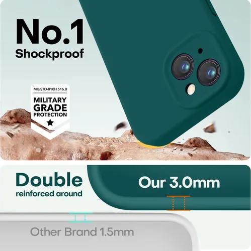 Vista 112 de LOVE 3000 Diseñada para Funda iPhone Air, Silicona Premium [Compatible con Magsafe][Forro de Microfibra Suave Anti-Rayones] Funda Protectora