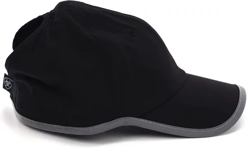 Vista 3 de ARIAT Gorra Ponyflo negra para mujer con cierre de velcro