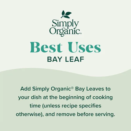 Vista 3 de Simply Organic Hoja de laurel, contenedor de 0.14 oz certificado orgánico