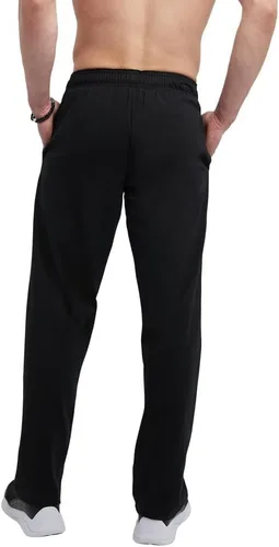 Vista 2 de Champion - Pantalones deportivos de algodón para hombre, uso diario, fondo abierto (talla regular o para altos y grandes)