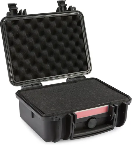 Vista 3 de Amazon Basics Estuche rígido para cámara, pequeño, negro, sólido, 12"L x 11"W x 6"H